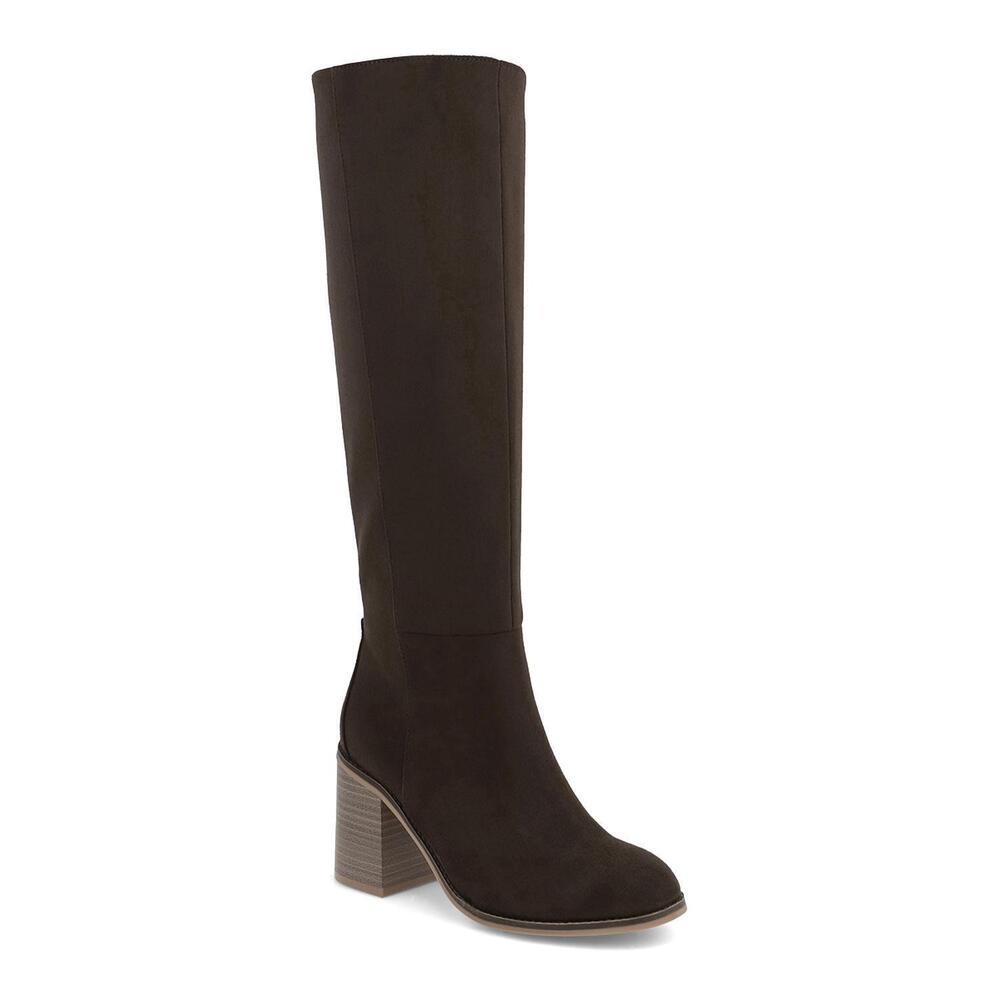 NEW MIA SHOES women's sabrena suede boots in chocolate
